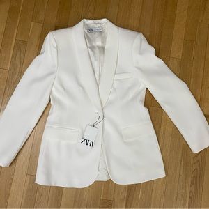 Zara white blazer - NWT